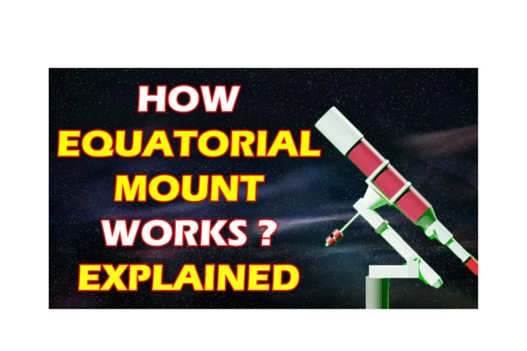 How equatorial mount works